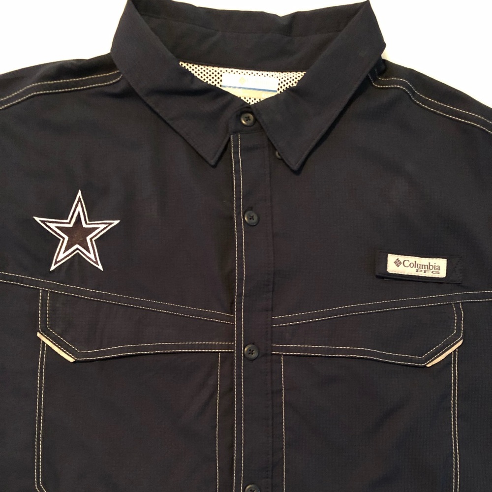 Dallas Cowboys Columbia Tamiami Fishing Shirt